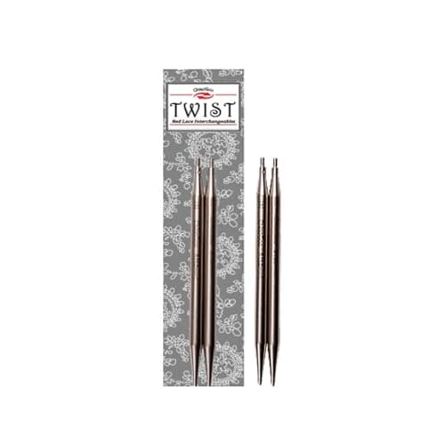 TWIST Red Lace Interchangeable Needle Tips - Size 4