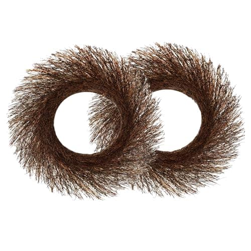 Temfmy 2 Pack Rattan Vine Branch Grapevine Wreaths 18 Inch Sunburst St Patricks Day Wreath Base for DIY Crafts and Home Dcor Brown 18DZ2