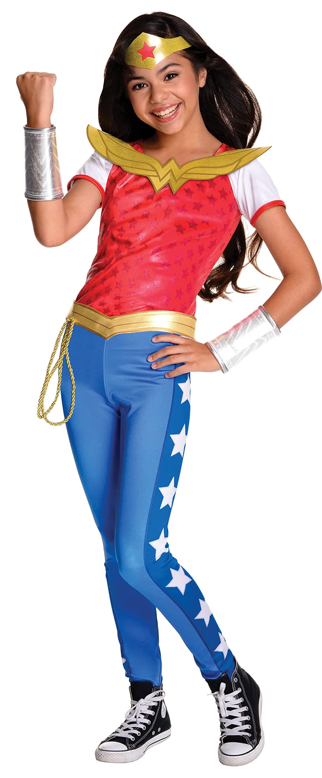 Rubies Kids DC Superhero Girls Deluxe Wonder Woman Costume for Themed Parties and Halloween Large