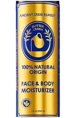 Ancient Greek Remedy Organic Face Moisturizer for Dry Skin 68 oz Anti Aging Face Body Butter Cream Almond Jojoba Olive Rosehip Vitamin E Lavender Oil Natural Lotion for Women Men