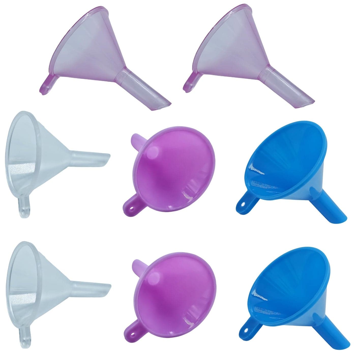 Tiny Small funnels for Filling Small Bottles Capsules Powder Mini Perfume Funnel 8 Pack