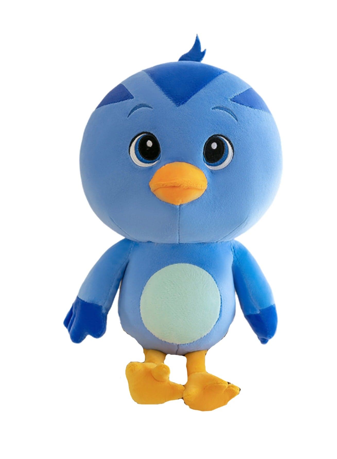 28 CM Cute Cartoon Chick Plush Toy Soft Stuffed Doll For Girls And Boys All Ages Gift (Blue)