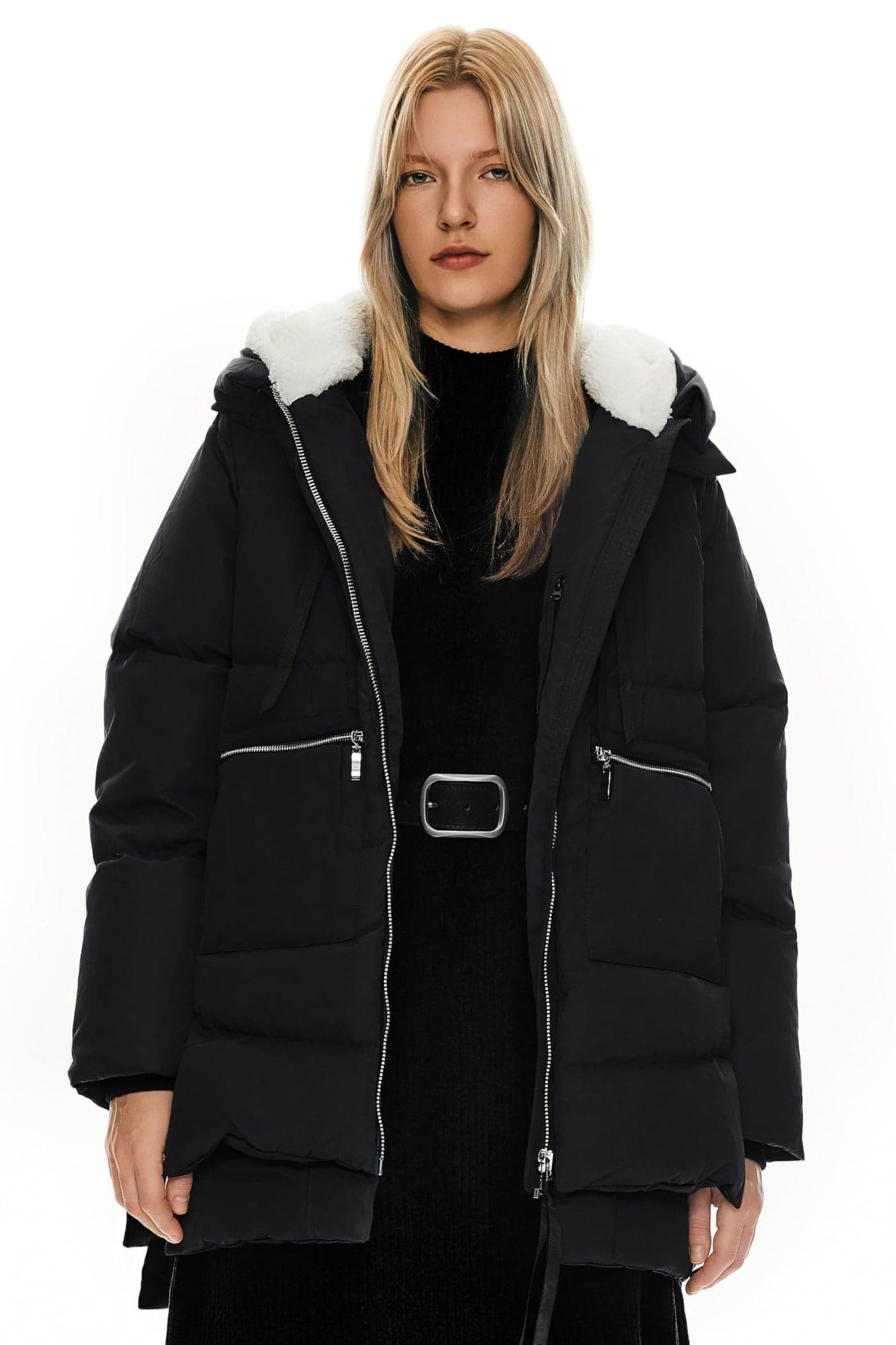 Orolay Womens Thickened Down Jacket Black 3XLarge