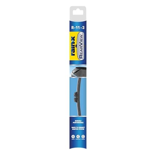 Rain-X 850217 RearView Wiper Blade 11", OEM Replacement Rear Windshield Wiper, Interchangeable Adapter for Easy Installation, All-Weather & All-Season Performance, Beam