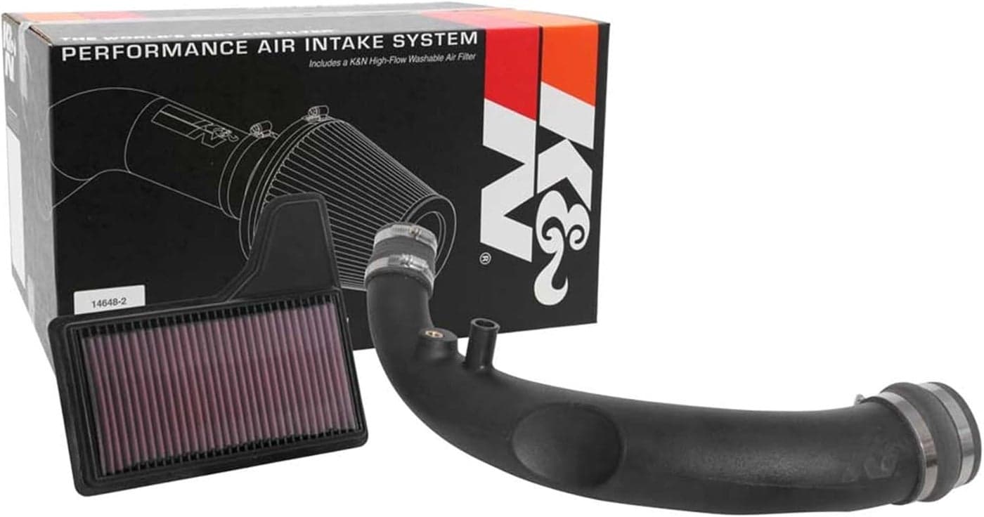 K&N Cold Air Intake Kit for 2018-2021 Ford Mustang - Increases Horsepower up to 7.6HP