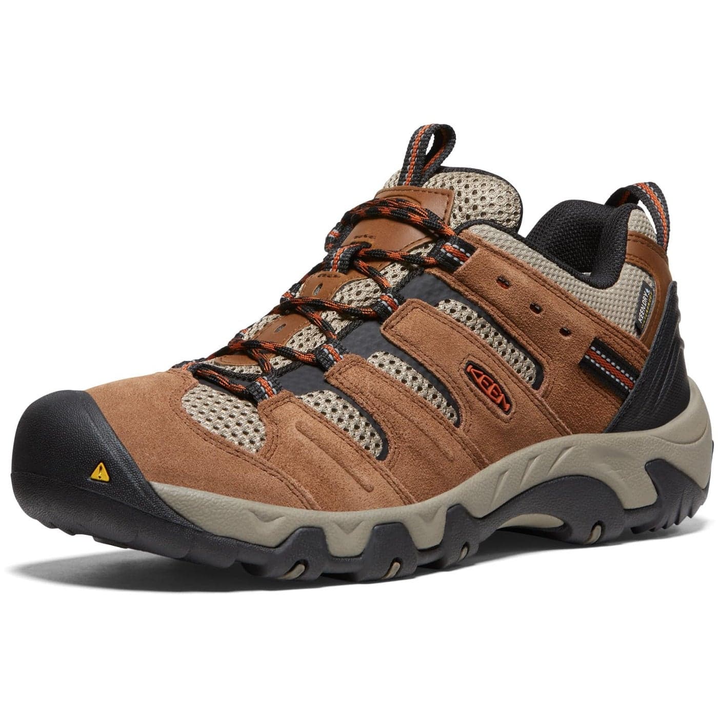 KEEN Mens Headout Low Height Waterproof All Terrain Hiking Shoes BisonFossil Orange 85