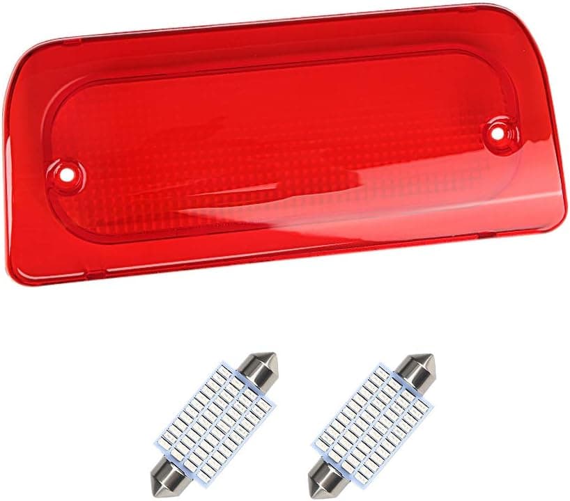 Urite2GO 3rd Third Brake Light Red Lens for 1994-2003 Chevy S10 GMC Sonoma Extended Cab
