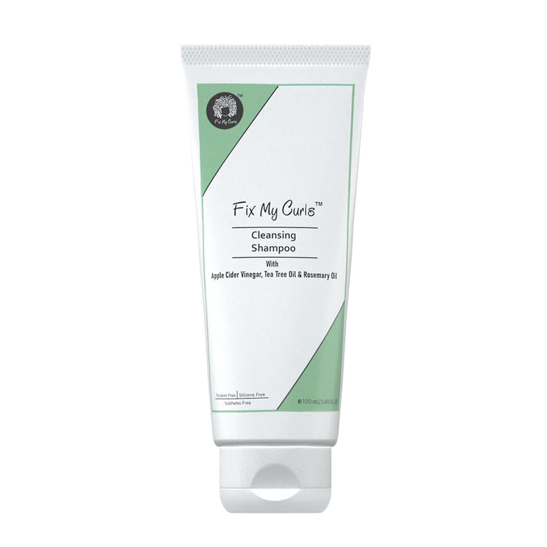 Cleansing Shampoo for Curly Hair Wavy Hair Enriched with Apple Cider Vinegar Tea Tree Rosemary Oil AntiFrizz AntiItch pH Balanced ParabenFree SiliconeFree SulfateFree 33oz