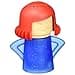 TOPIST Angry Mama Microwave Cleaner Angry Mom Microwave Oven Steam Cleaner and Disinfects With Vinegar and Water for Kitchens Steamer Cleaning Equipment Cleans the Crud in Minutes Blue