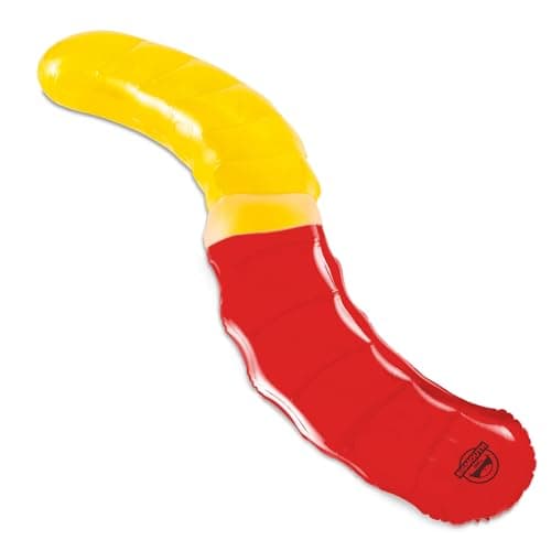 Inflatable Gummy Worm Noodle Funny Pool Noodle Floats for Kids Adults Ridiculous Pool Party Decor