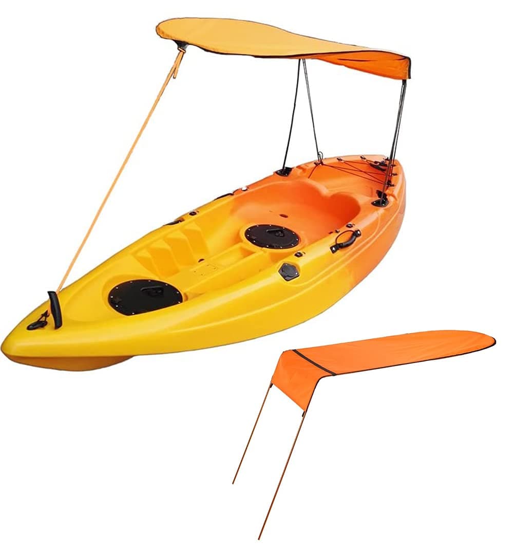 MOOCY Sun Shade Canopy for Kayak Canoe Orange