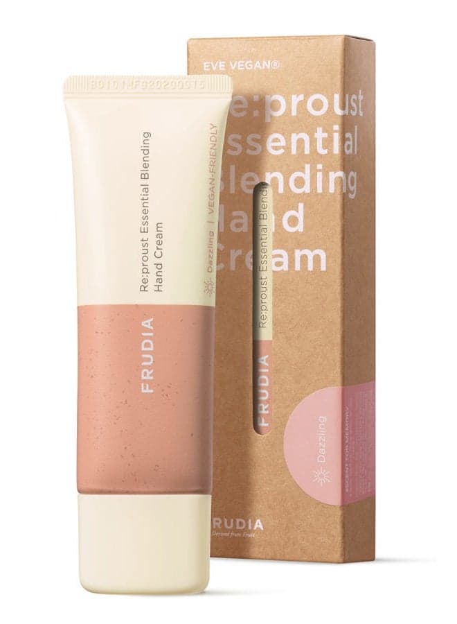 WELCOS Frudia Re:proust Essential Blending Hand Cream Earthy | Korean Skin Care & Beauty Products for Women & Men | Body Skin Care Products & Travel Size Toiletries Hand Cream for Dry Hands 1.76 fl oz