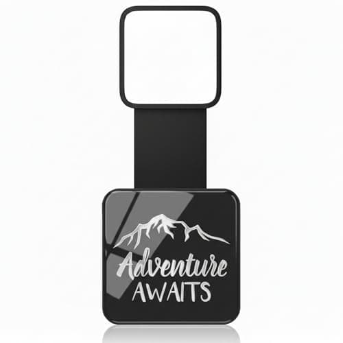 Adventure Awaits Hitch Cover for 2 Inch ReceiversAdventure Awaits Trailer Hitch Cover Tube Plug Insert Fits 2 Receiver