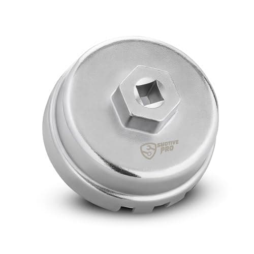 SMOTIVEPRO 64mm 6Slot Oil Filter Wrench for Toyota 18L Engine Cap Style Removal Tool Compatible with Corolla Prius Matrix CT200h Scion iMiQxD
