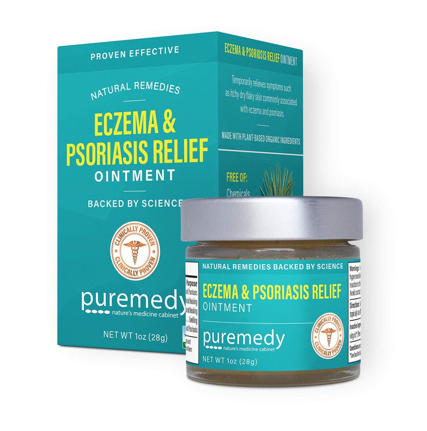 Eczema Psoriasis Relief Ointment All Natural Salve Soothes and Relives Symptoms of Dry Itchy Flaky Scratchy or Weepy Skin 1 oz Jar