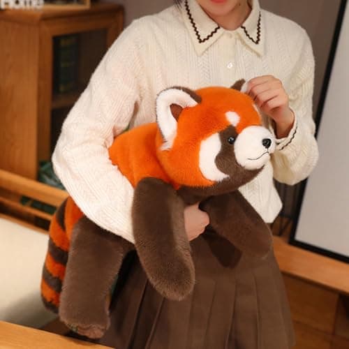 Ditucu Red Panda Stuffed Animal Realistic Plush Toys Cute Soft Hugging Plushies Gifts for Kids 22 inch