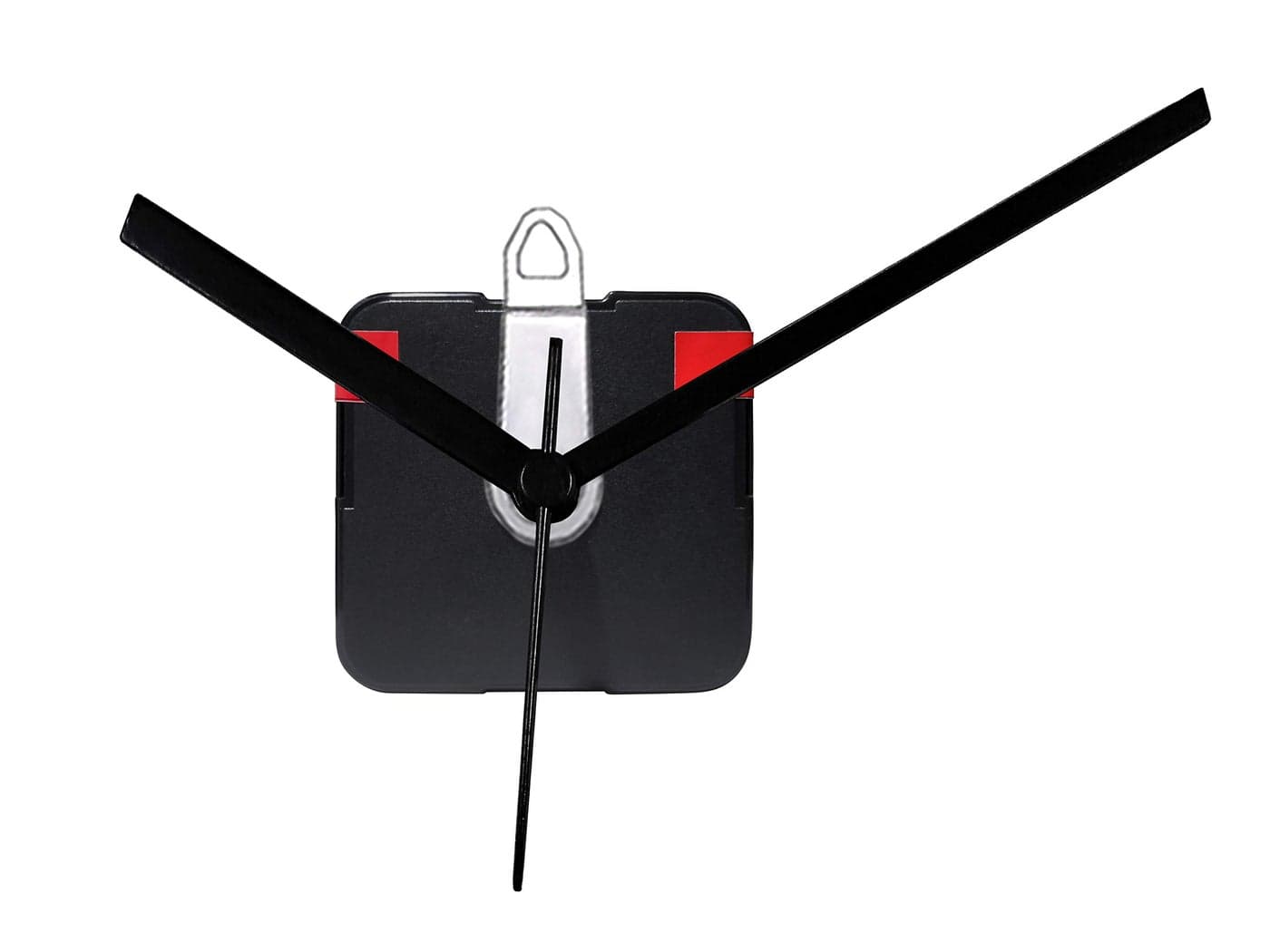 IIK COLLECTION Plastic Quartz Movement Machine Black Hands Kit for Wall Clock (Black) (IIK-MOV-PL-003)