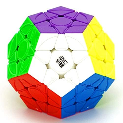 CuberSpeed yj yuhu Magnetic Megamin Stickerless Speed Cube Speed Puzzle Cube yongjun yuhu v2 m 12Side 3x3 Pentagonal Dodecahedron Cube Puzzle