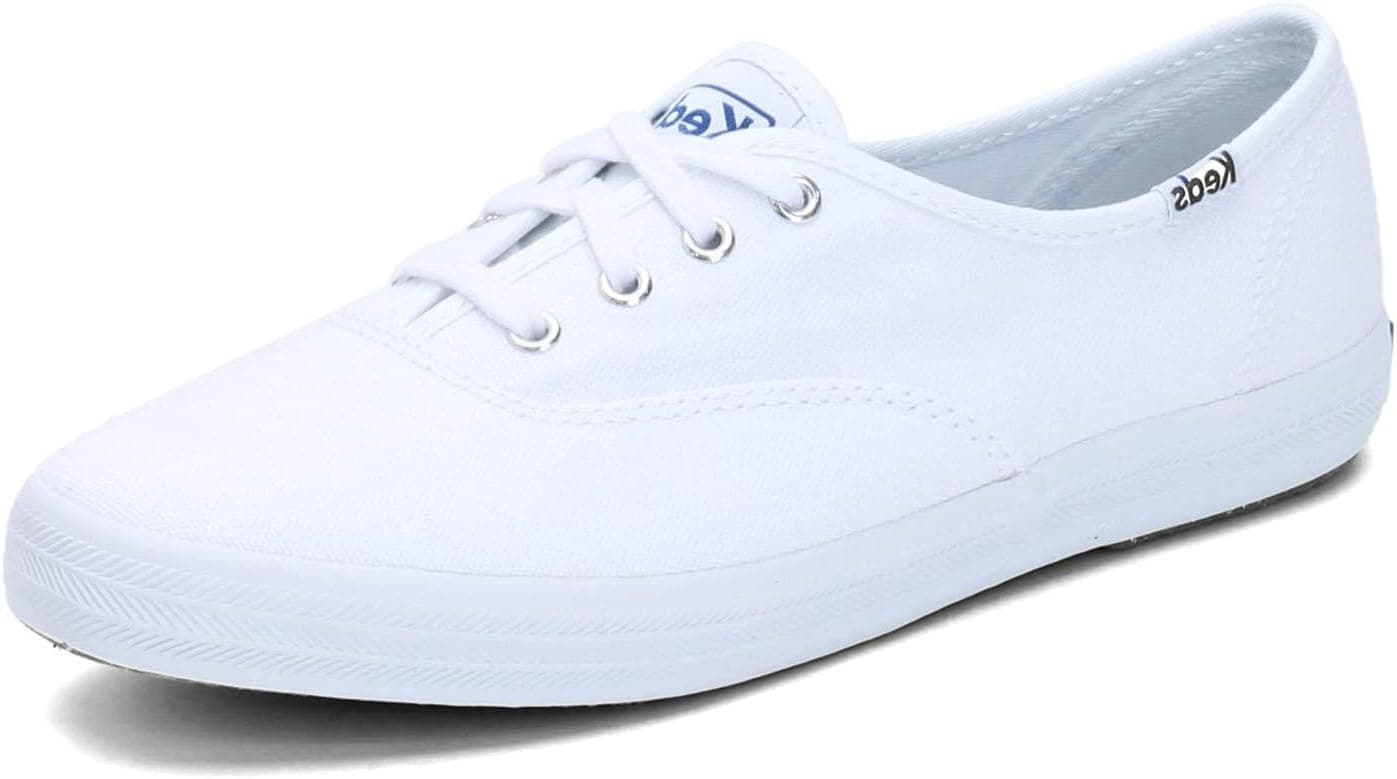 Keds Women's Champion Original Canvas Lace-Up Sneaker, White, 9 XW US