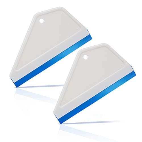 EHDIS Small Squeegee Window Tint Squeegee Silicone Squeegee Wiper Blade for Car Window Glass Mirror Cleaning Wash Cleaner Wiper - 2 PCS