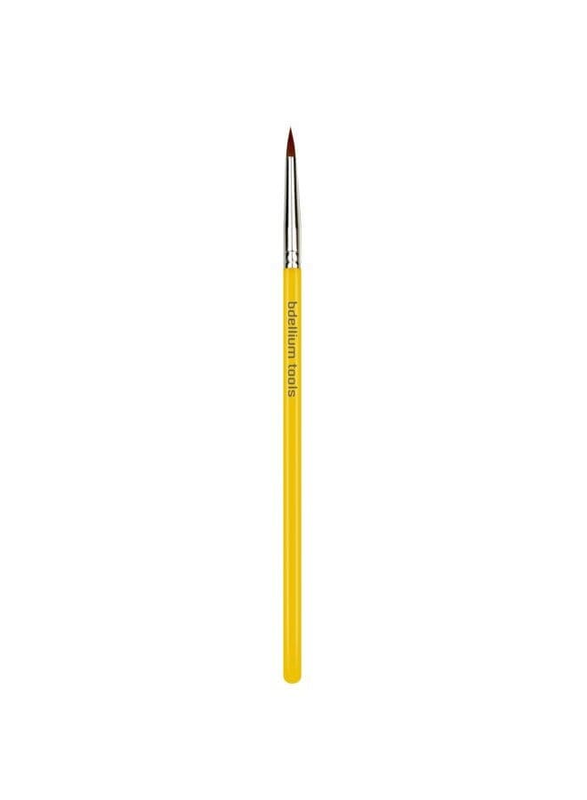 Bdellium Tools Professional Makeup Brush - Studio Series 710 Eye Liner - With Soft Synthetic Fibers, For Lining the Eyes (Yellow, 1pc)
