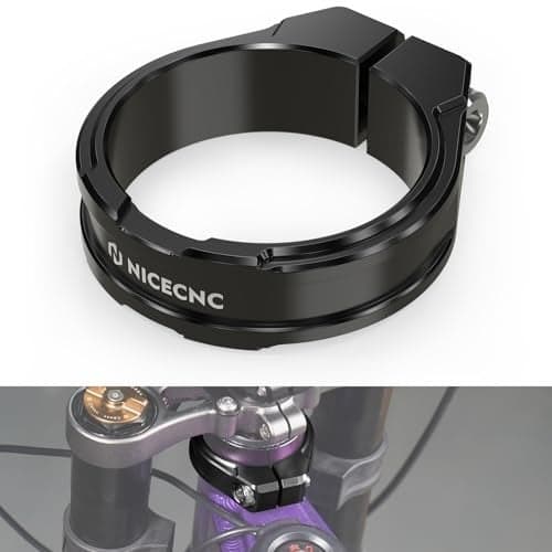 NICECNC Black Reinforced Riser Clamps Compatible with Surron Light bee XS L1E CNC Machined Frame Clamp Compatible with Segway X160 X260 See Fitment