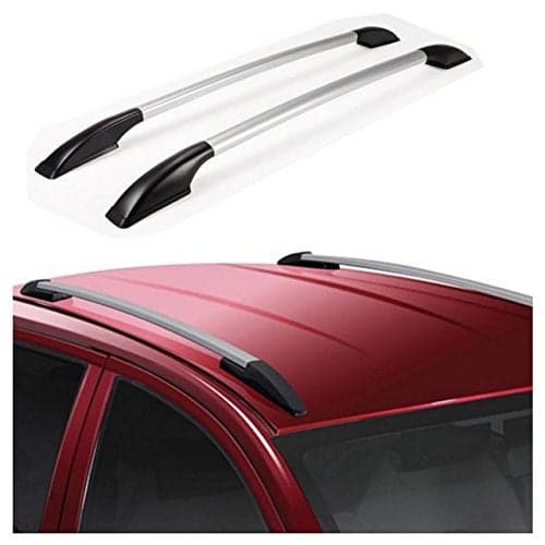 True Vision Car Drill Roof Rail for Renault KWID (Silver)