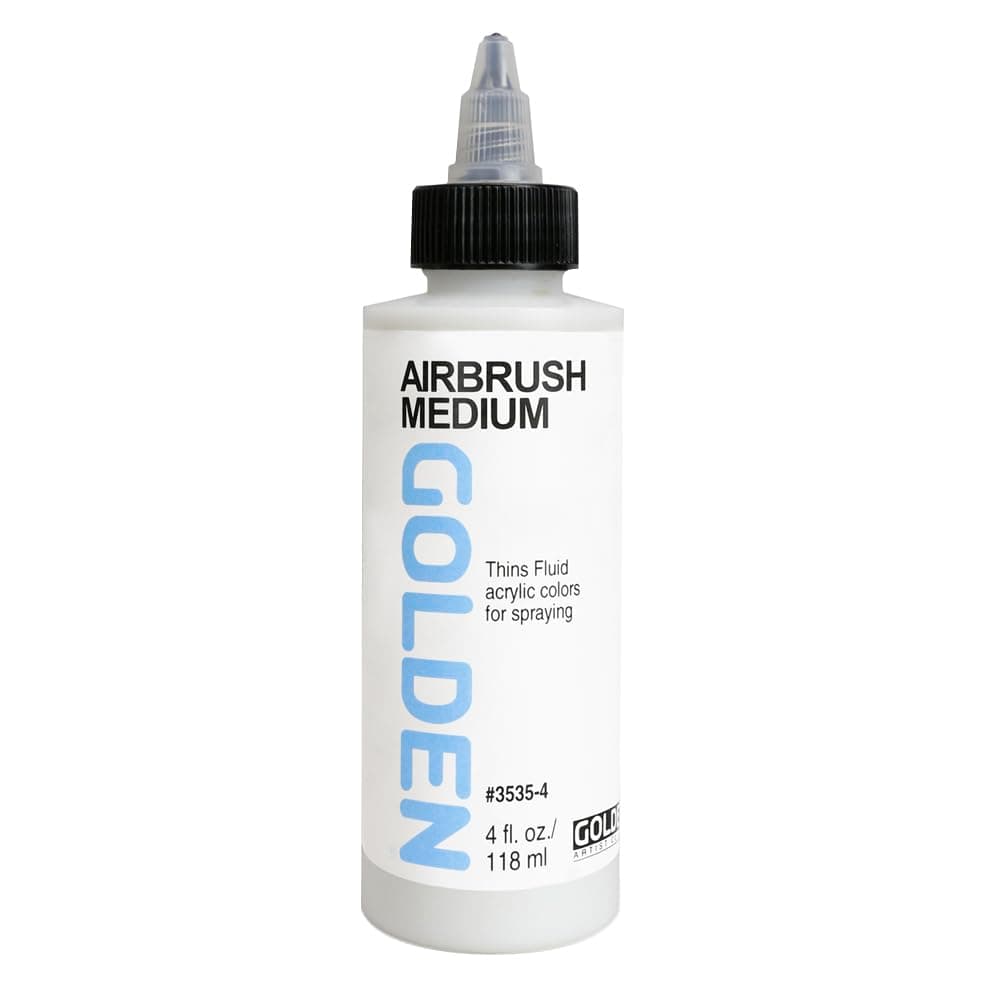 Airbrush Medium by GOLDEN 4 fl oz Bottle Professional Acrylic Medium Transparent