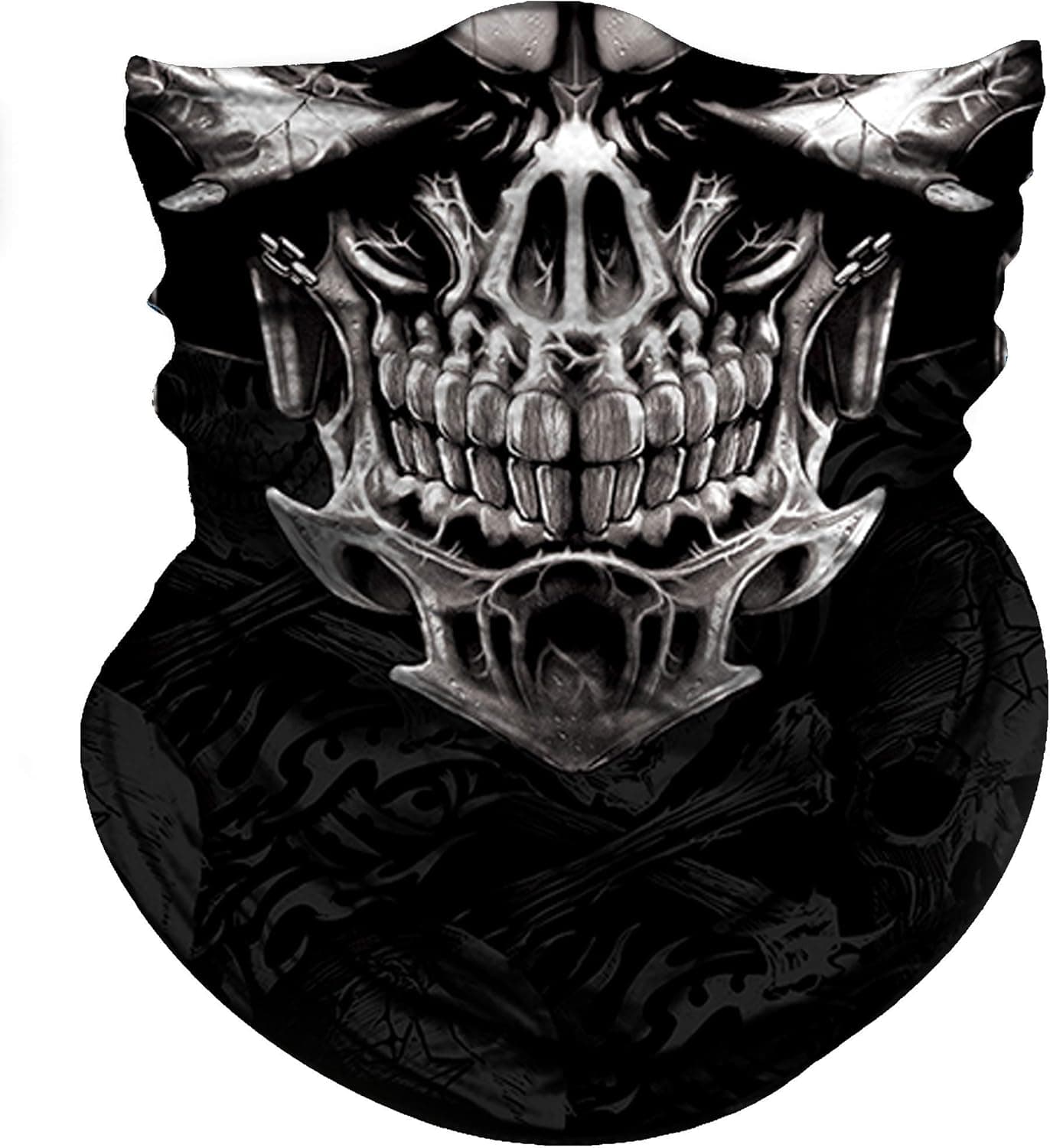 Obacle Skull Face Mask for Dust, Wind, and UV Protection - 3D Tube Bandana