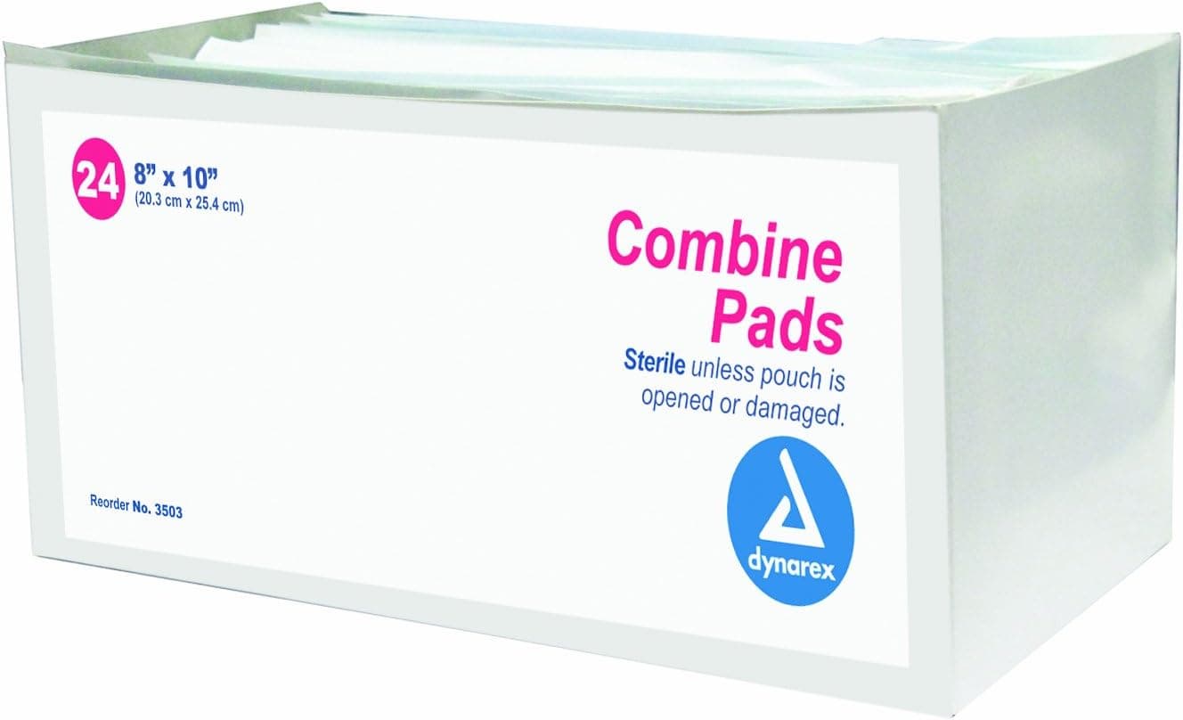 Combine Sterile Pad 8 x 10 24 per Tray DX3503 Category Bandages and Dressings
