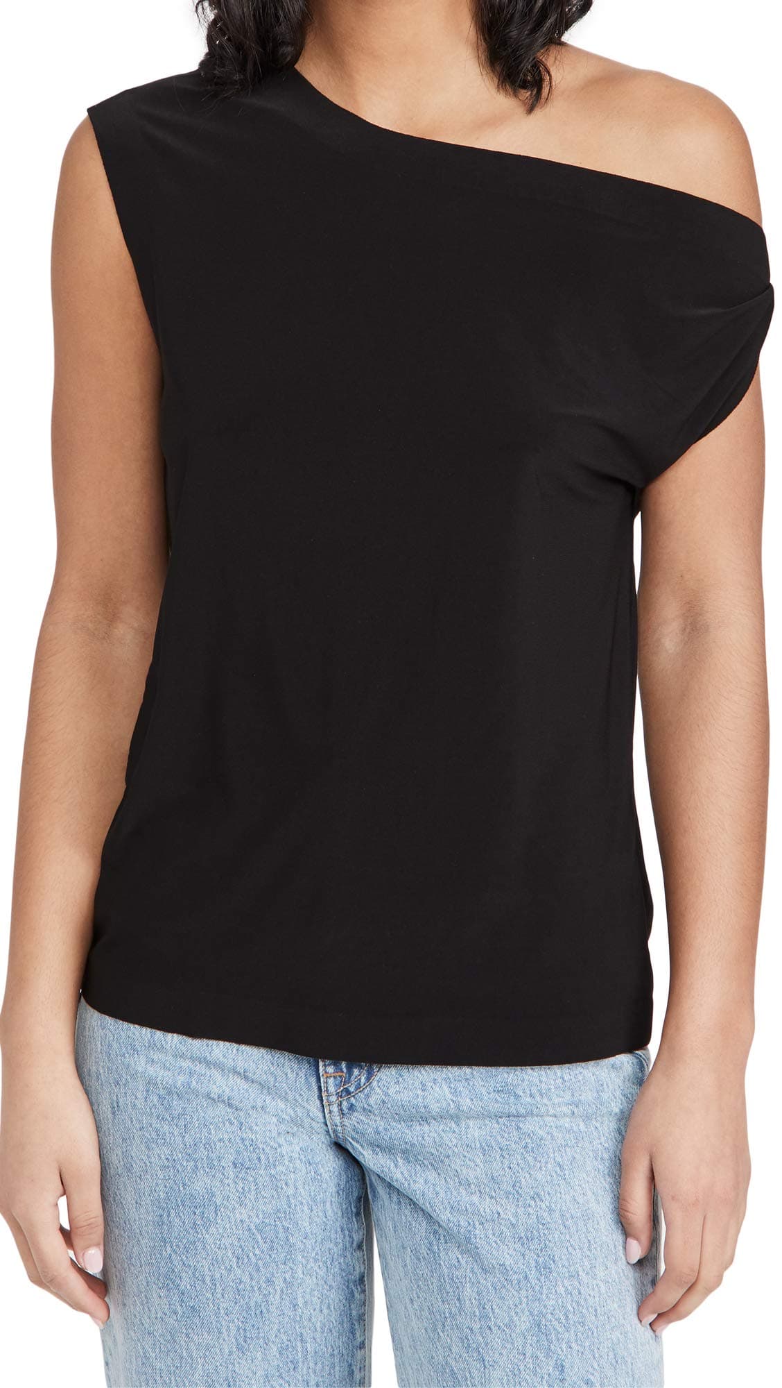 Norma Kamali womens Shirt, Black, Small US