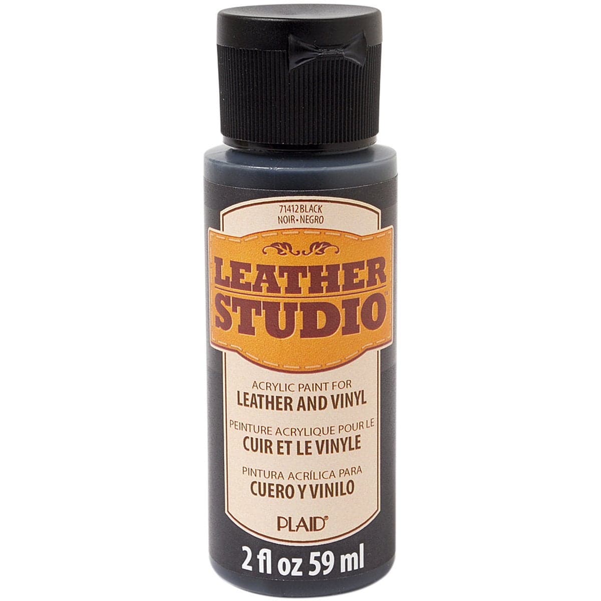 Leather Studio Leather Paint 2Ounce 71412 Black