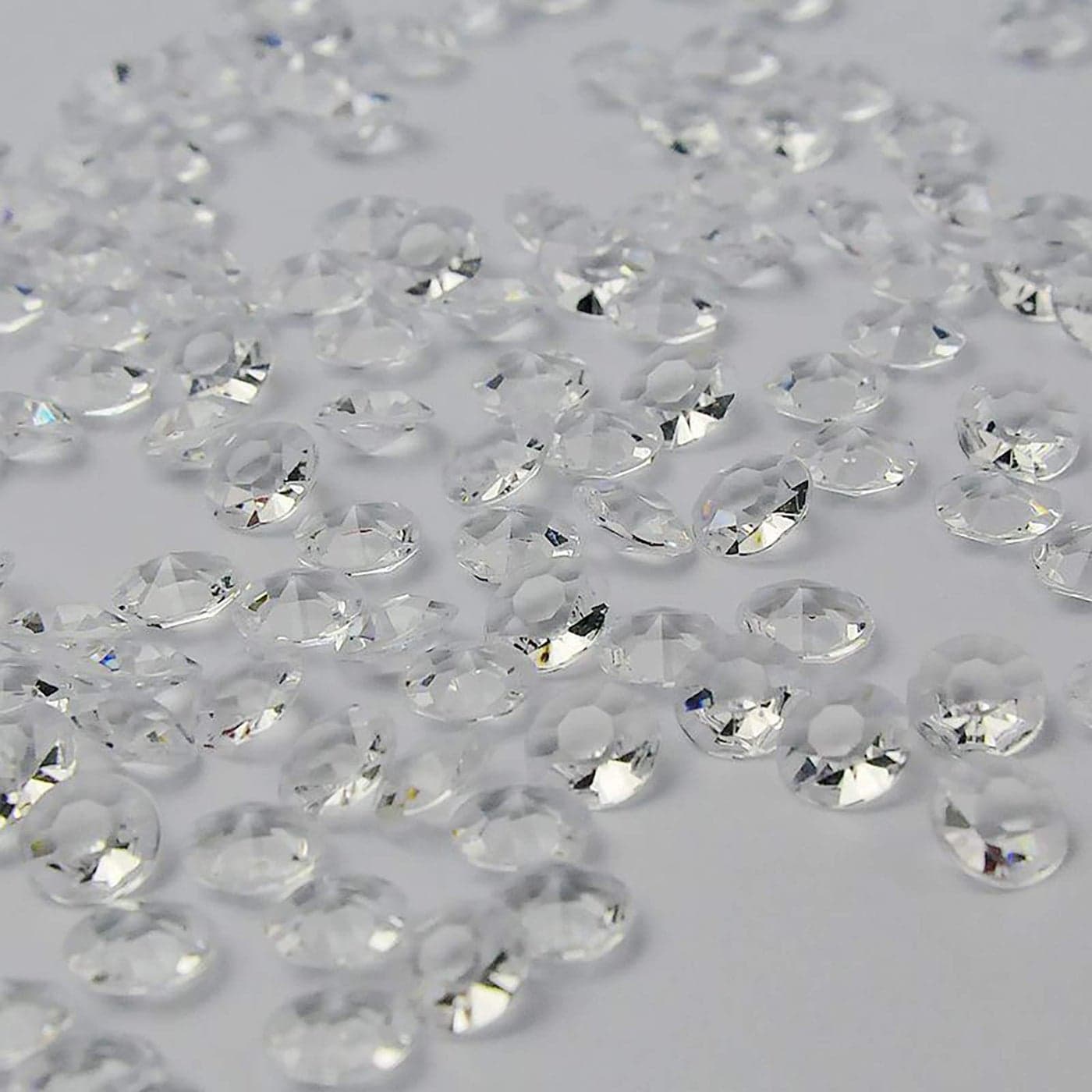 ZKC 45mm 10000PCS Clear Crystal Acrylic Diamond Vase Fillers Beads for Wedding Centerpiece Table Scatter Shower Party Vase Beads Decorations