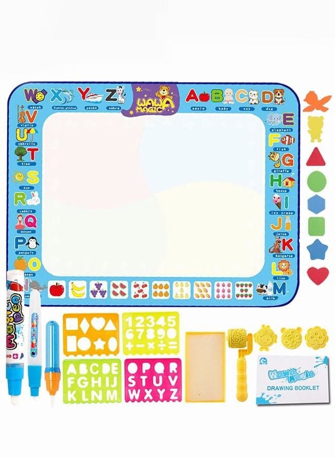 Drawing Mat painting kit toys 100x 75cm Large Water Drawing Doodling Mat Coloring Mat Educational Toys Gifts for Kids Toddlers Boys Girls