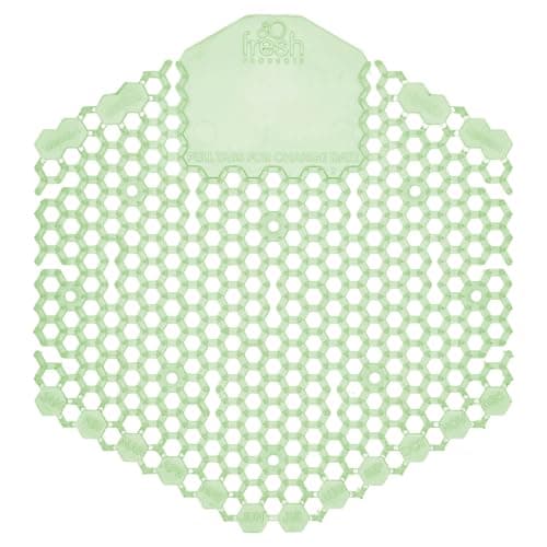 Fresh Products Wave 3D Urinal Screen Virtually Eliminates Urine Splash 30 Day Use Easy Installation Beneficial Bacteria Consistent Fragrance Made in the USA 10pk Urinal Screens Herbal Mint