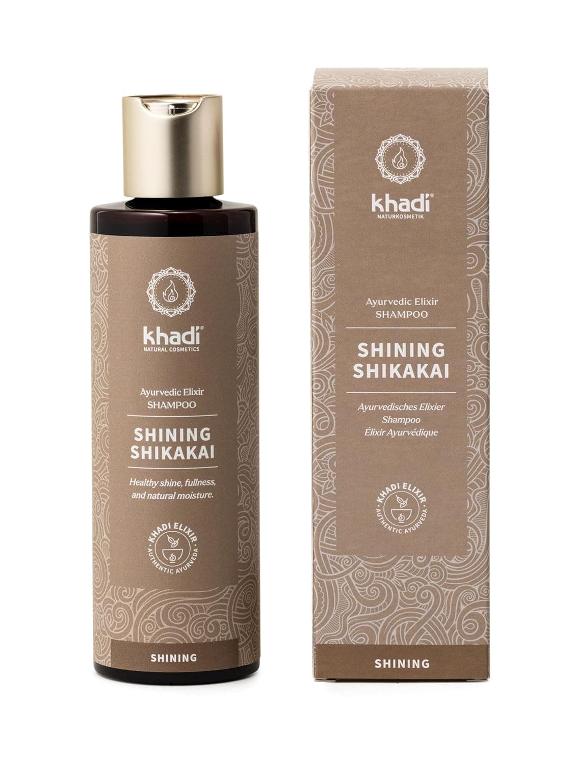 KHADI SHINING SHIKAKAI Ayurvedic shampoo100 natural silicone sulfatefree Shikakai Aloe Vera smoothes conditions adds shine split end protection vegan hair care organic beauty 67oz