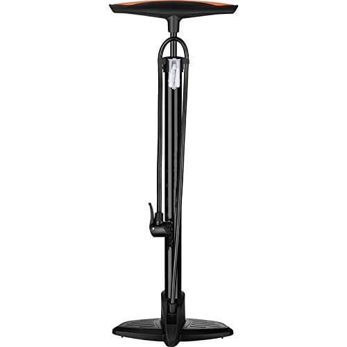 Qumilo High Volume A/V F/V 160 Psi Cycle Pump Bicycle Pump Road Bike Tire Ball Inflator Pressure Gauge Air Pump (Black, Small)