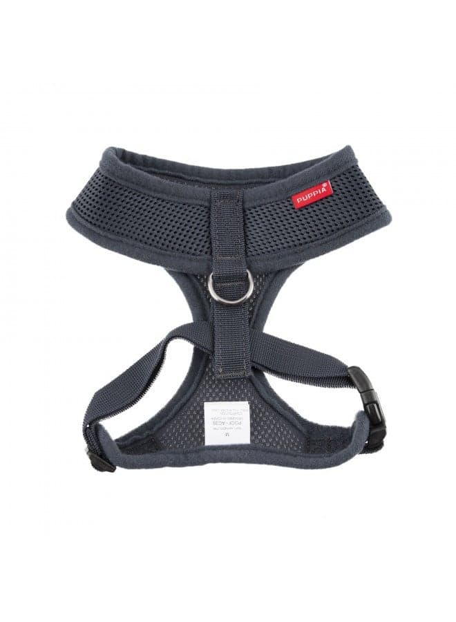 Authentic Puppia Soft Harness, Grey, Large