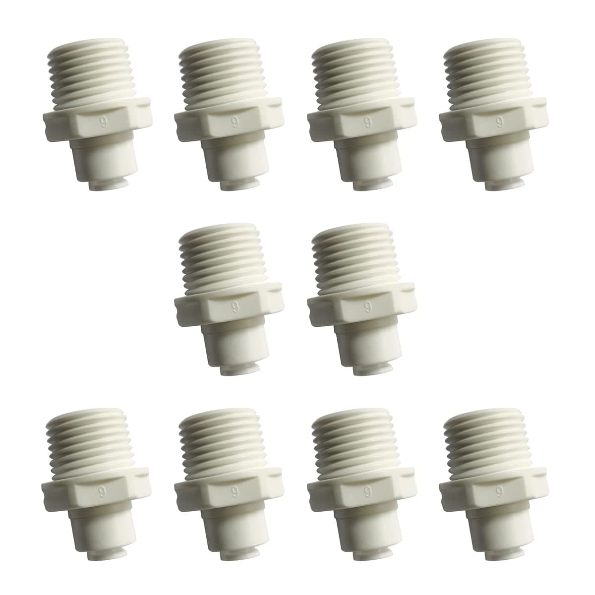 Malida Male Push To Connect Tube Fitting,water purifiers Quick Connector Drinks Dispense and water filtration system fittings (3/8 NPT Male x 1/4 OD Tube)