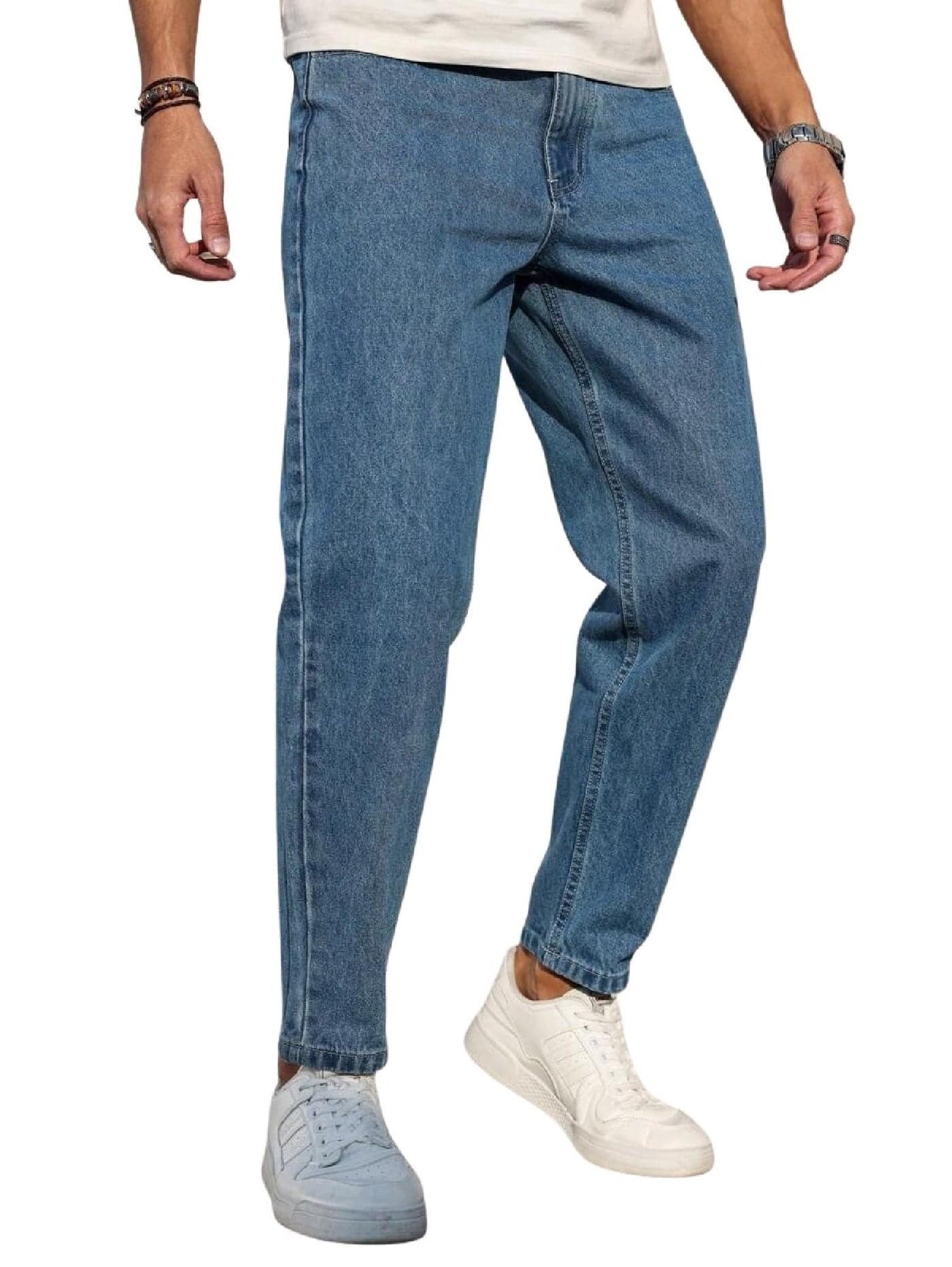 QNIM Jeans for Men || Men's Regular fit Stylish Jeans (Q-26-BLUE-32)