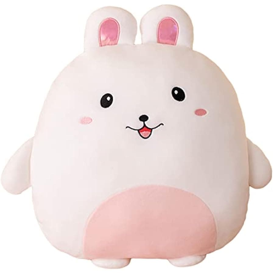 Bunny Plush Pillow, Kawaii Bunny Stuffed Animal Toy Cartoon Bunny Rabbit Plushies Hugging Pillow Toys Gifts for Room Decor Birthday Valentine Day, 16 inch