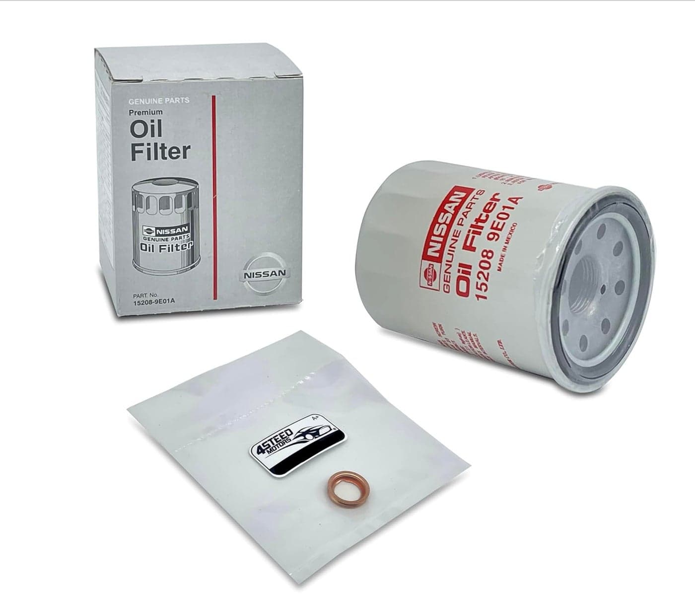 NEW Genuine OEM Engine Oil Filter 152089E01A Drain Plug 4STEED MOTORS 11026JA00A FITS FOR NISSANINFINITI