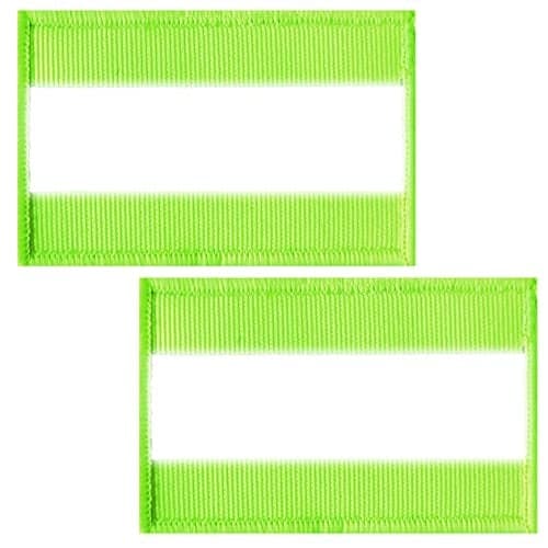 ZESION 2pcs Reflective Safety Patches Hook and Loop Reflective Patches for Night Sports Labor Wear Rain Jackets Hikers Dog Tactical Undershirts Firefighter Rescue Police Green