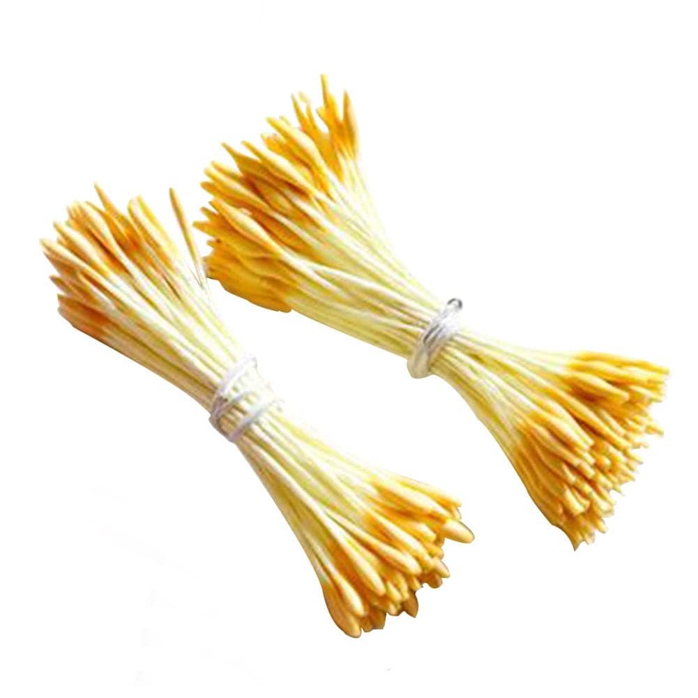 SK Flower Stamens 2 Bundles of 140160 Stems Handmade Flowers Pollens Stamens 23Inch