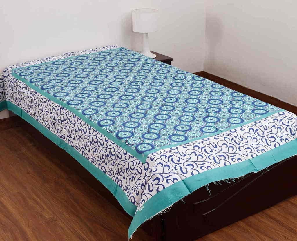 Indian Royal Fashion Bring Home Premium 100 Cotton 1 Single BedSheet Without Pillow Covers Size 60X90 Inches 152x229 cm
