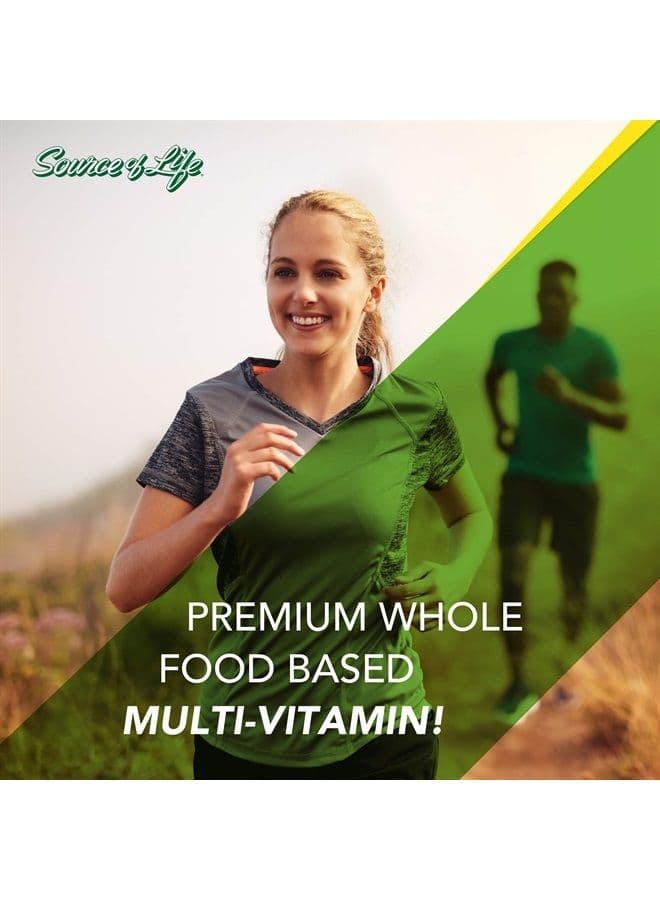 NaturesPlus Source of Life Multivitamin - 180 Vegetarian Capsules - Whole Food Multivitamin & Mineral Supplement - Supports General Health, Energy Booster - Gluten-Free - 20 Servings