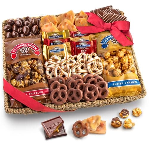 A Gift Inside Chocolate Caramel and Crunch Grand Gift Basket