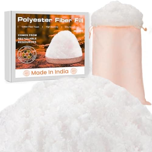 Homerz High Quailty Polyester Fiber | Extra Cushioning | Fiber for Filling Cushions,Pillows,Toys&Quilts (500 gm)