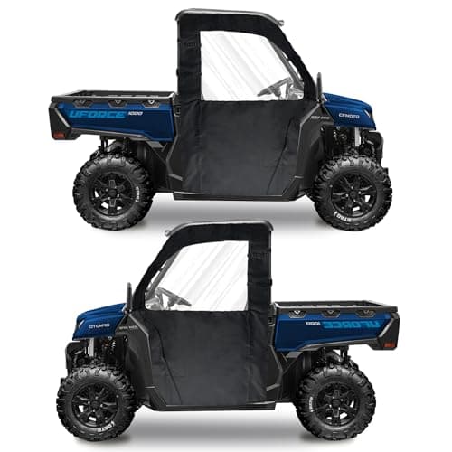 QYMOTO CFMOTO Uforce 1000 Doors with Zipper Window,Upgraded Zipper Water-Proof and Snow-Proof Soft Cab Enclosures Compatible with 2019+CFMOTO Uforce 1000