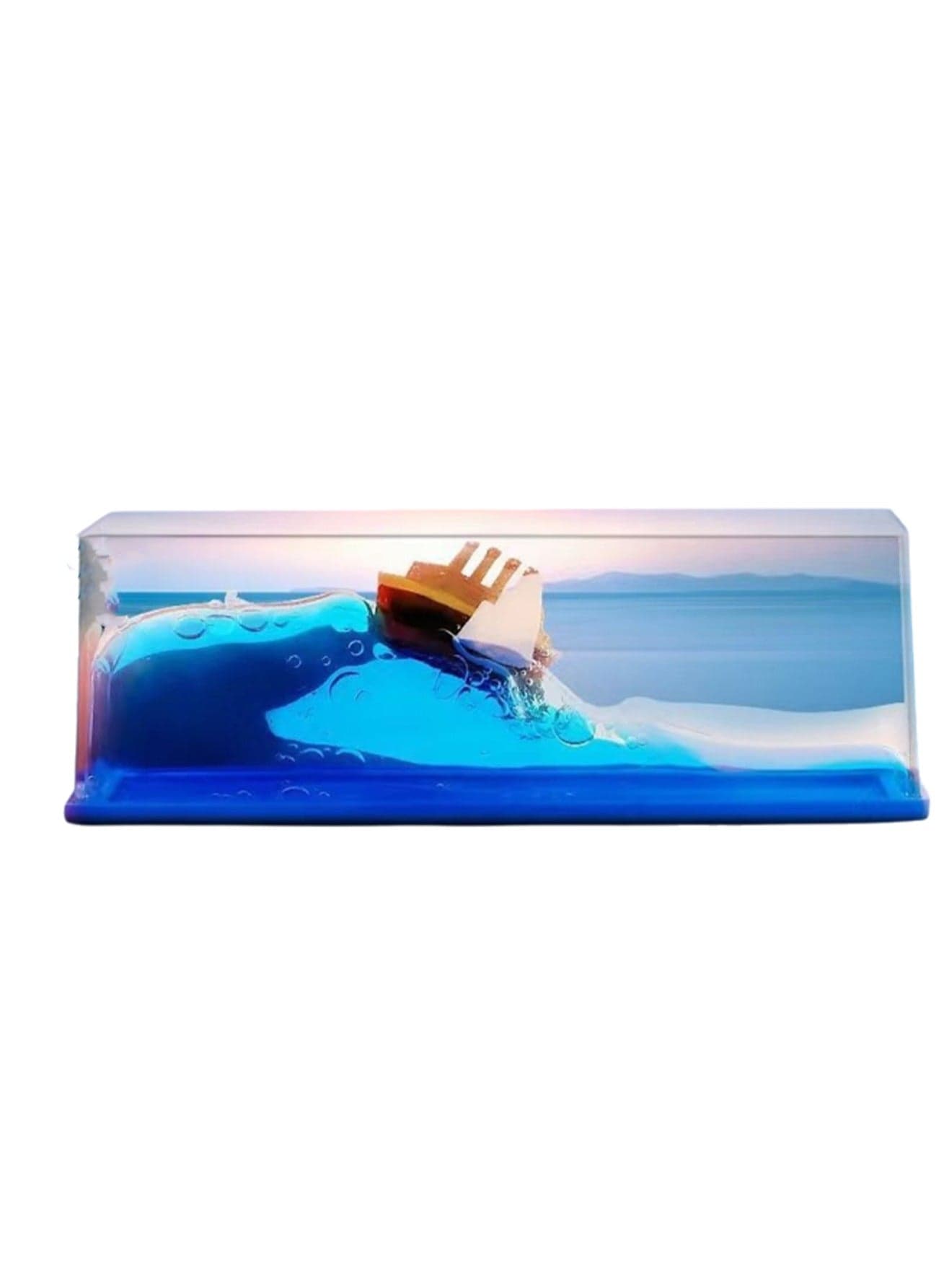 Titan, Fluid Drift Bottle Desktop Decoration Ornaments, Cruise Ship Toys Packed In Boxes That Cannot Be Settled, Liquid Model Decorations, Home Decoration Gifts, Holiday Gifts